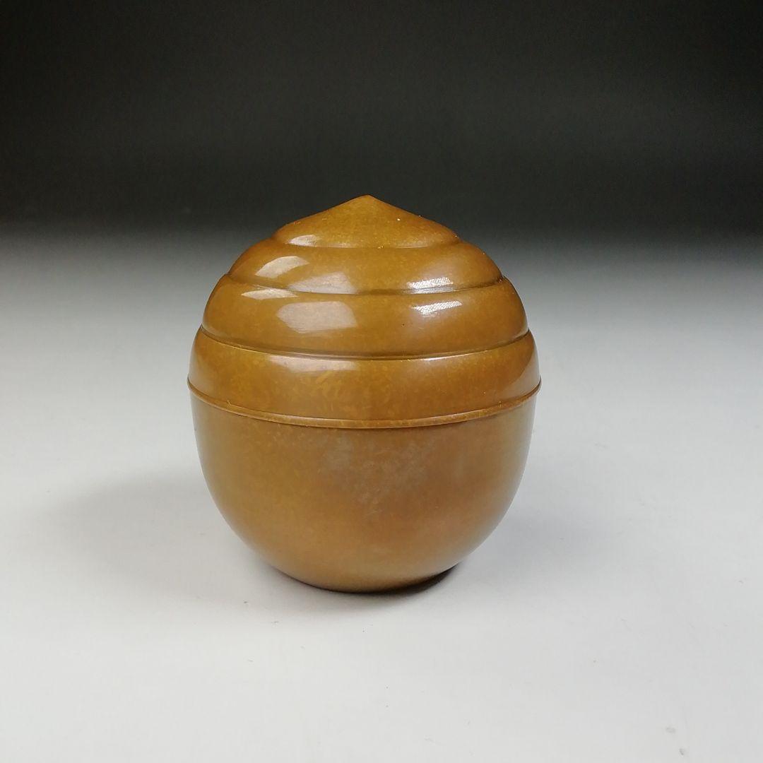 Ｔ６９３　香合　『唐銅　宝珠香合』『大西清右衛門美術館』　共箱　茶道具