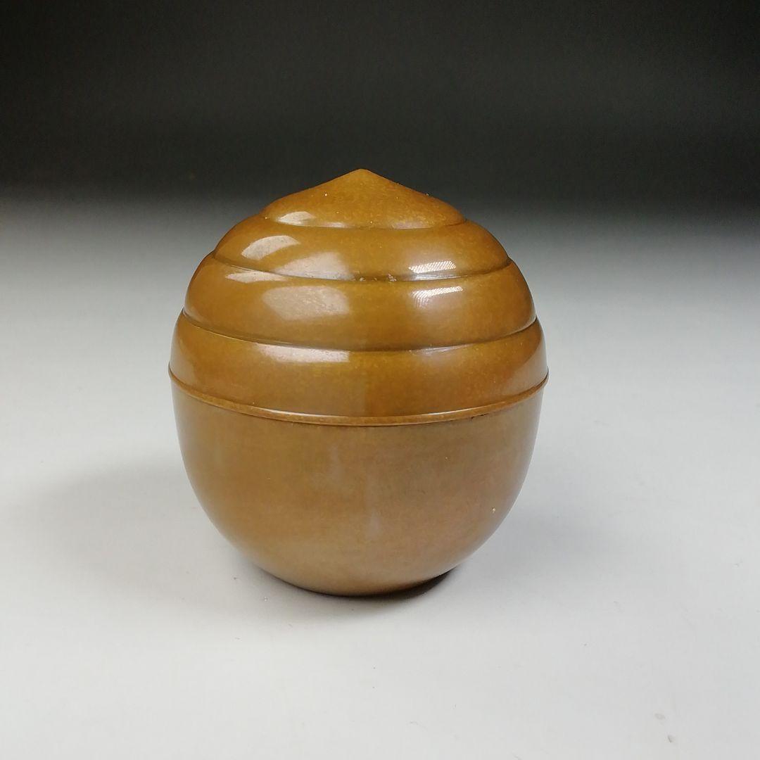 Ｔ６９３　香合　『唐銅　宝珠香合』『大西清右衛門美術館』　共箱　茶道具