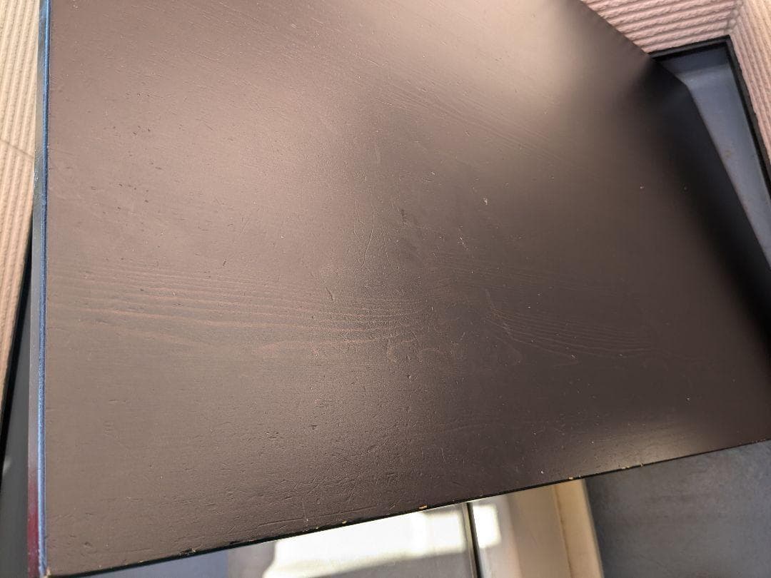 【引取限定 東京埼玉千葉】イケア テーブル×椅子4脚セット 無垢木材製 ブラック