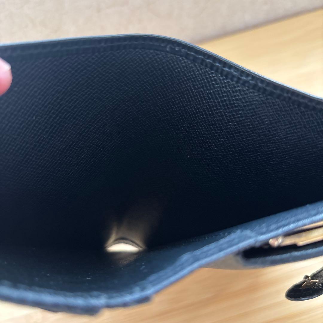 Louis Vuitton ブラック 二つ折り財布[美品]値引き不可