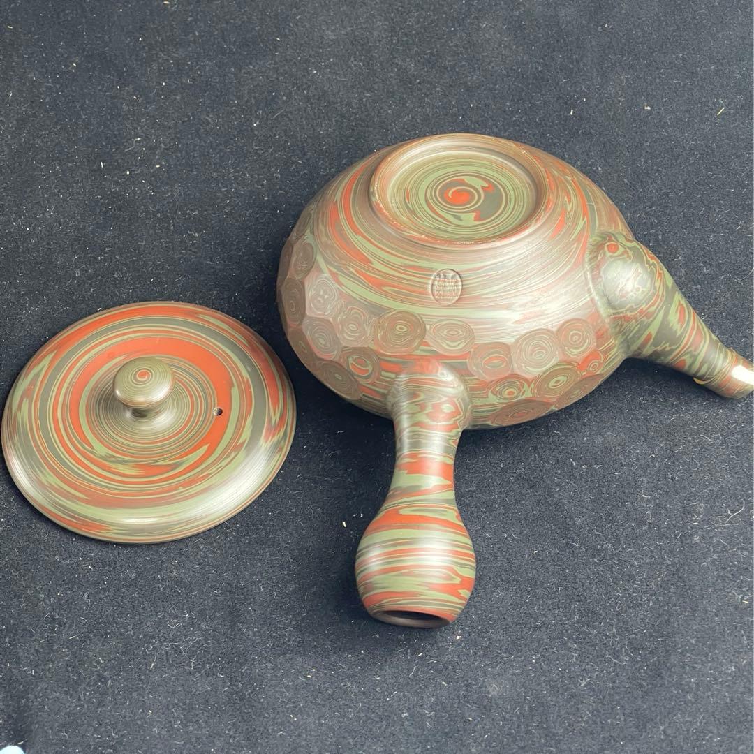 常滑焼　小西洋平　源心彩　練込　急須　茶道具　茶注　茶器