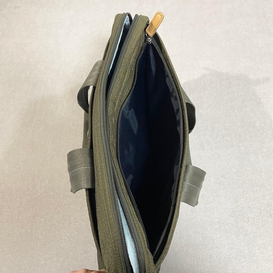【極美品】ポールスミス ブリーフケース 2way オリーブ ナイロン×レザー