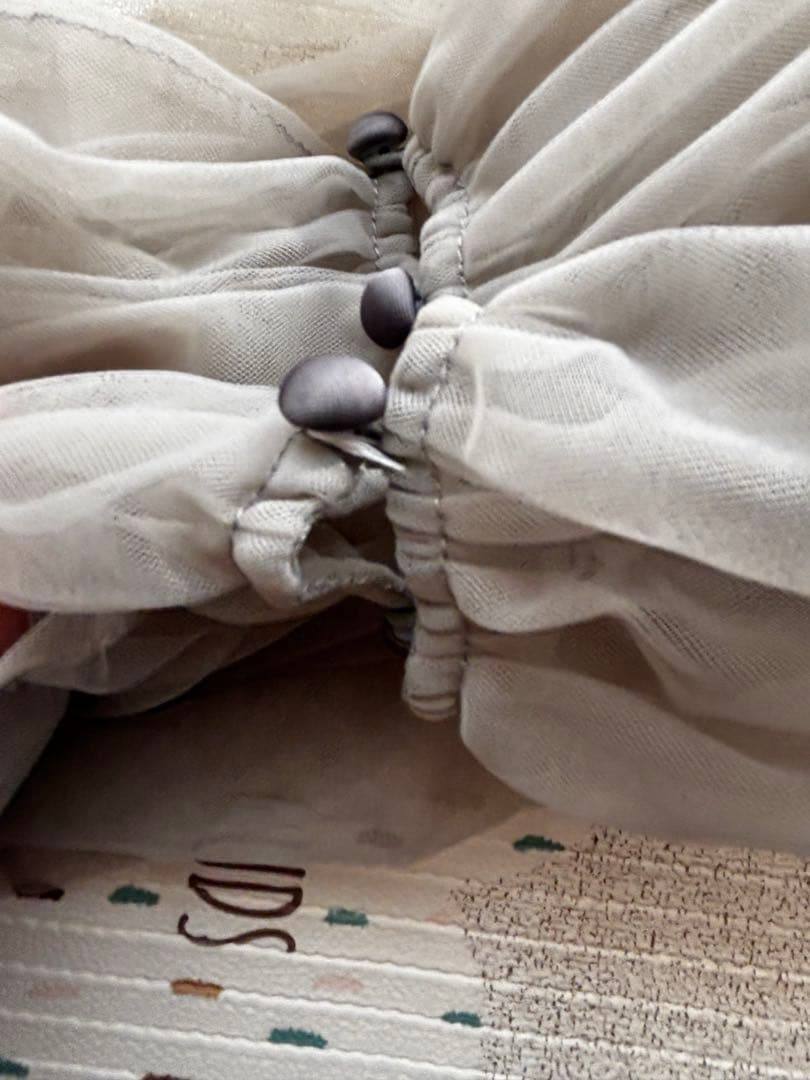 【訳あり】LEJA チュールオフショルダー花柄Iラインワンピースドレス