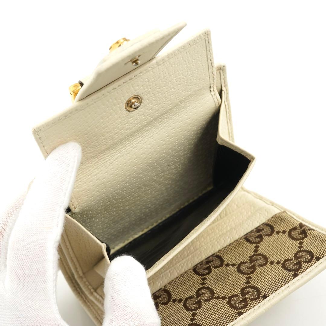✨未使用に近い✨GUCCI ミニ財布GGライン インターロッキングシマ
