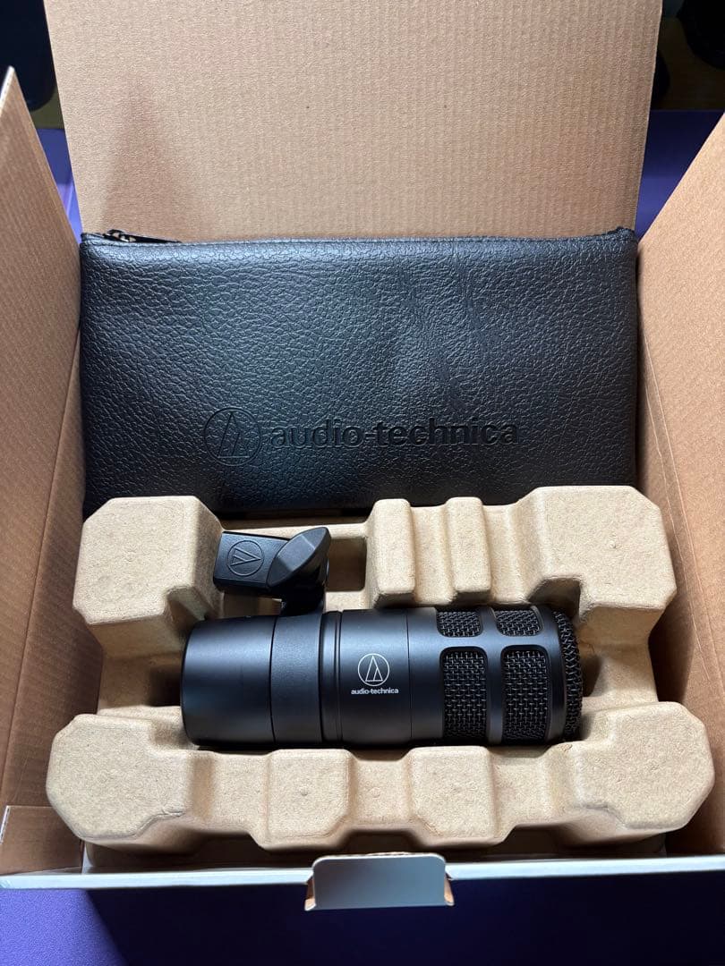 audio-technicaAT2040ダイナミックマイク＋AT8458aセット