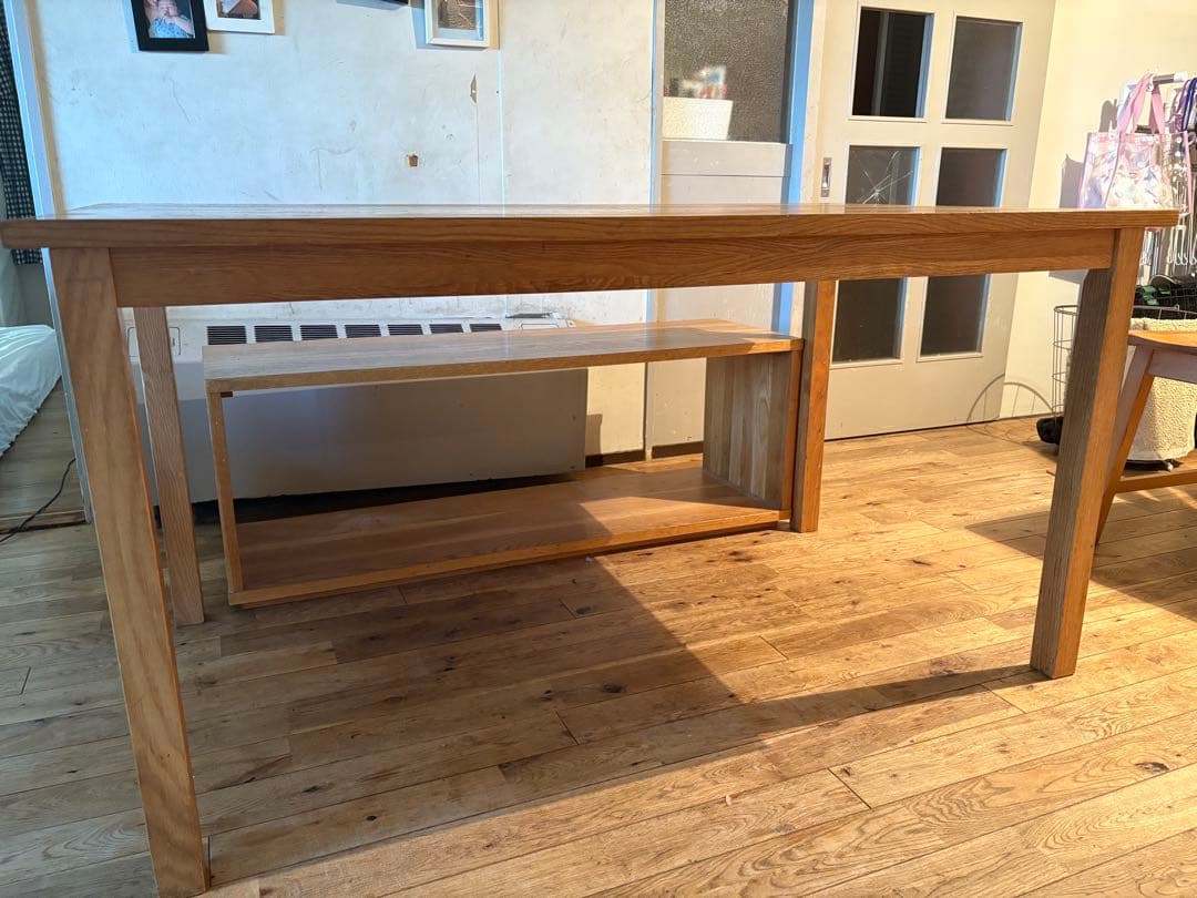 無印良品　ダイニングテーブル　4人用　オーク無垢材