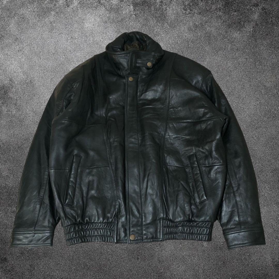 90s vintage A-2 フライトジャケット 短丈 羊革 ラムレザー 本革