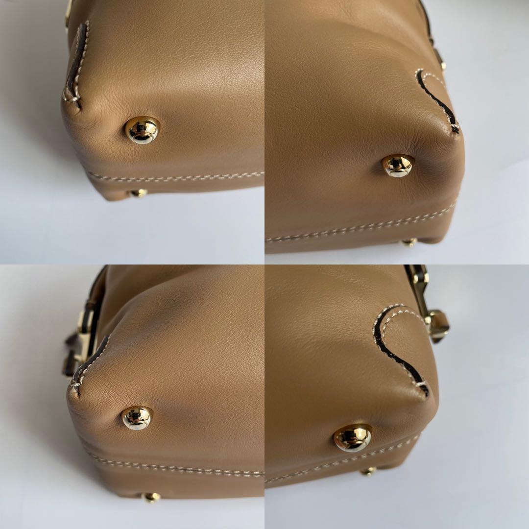 ✨️未使用保管✨️ TOD's ショルダーバッグ　ハンドバッグ 2way 茶色