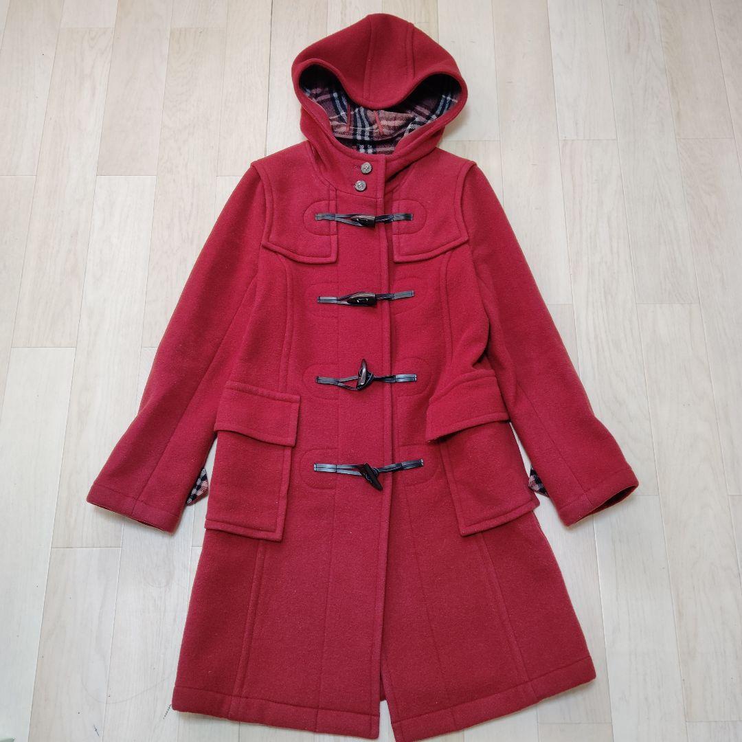 バーバリーブルーレーベル ダブルフェイスダッフルコート ロング ノバ