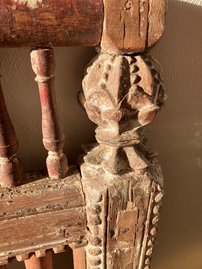 インド アンティーク 木製フェンス 子供部屋 19世紀