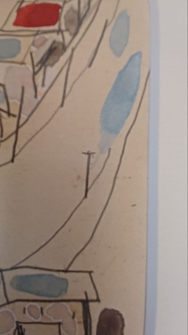 希少・真作】串田孫一 水彩・鉛筆（紙）