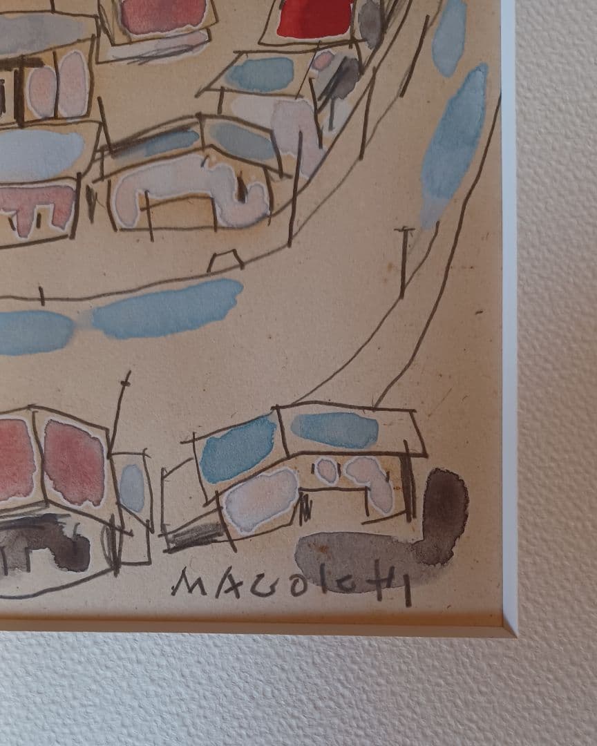 希少・真作】串田孫一 水彩・鉛筆（紙）