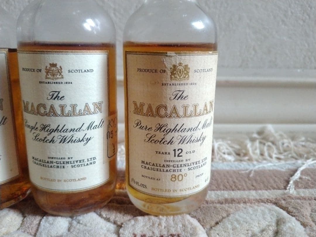 マッカランミニボトル5本セット The Macallan minibottle Rượu Mini