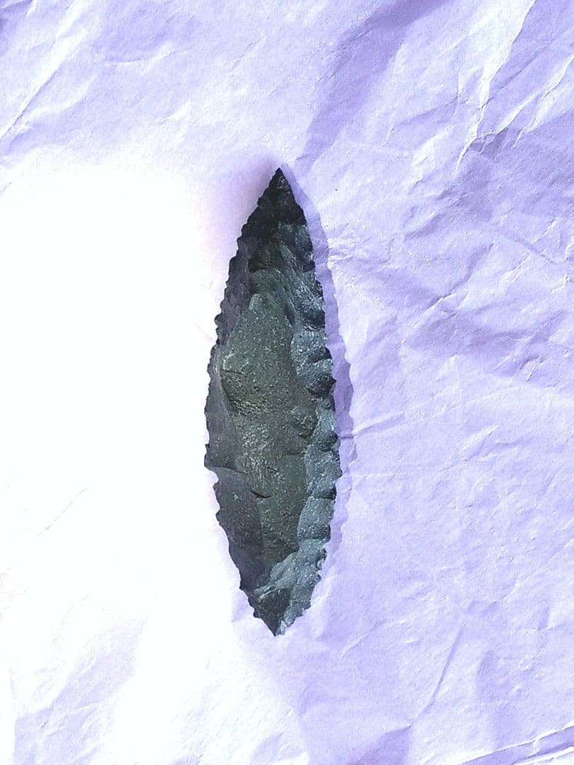 原始人 アイヌ 仕様 尖頭器 b 石器 模写 サヌカイト ポイント 槍