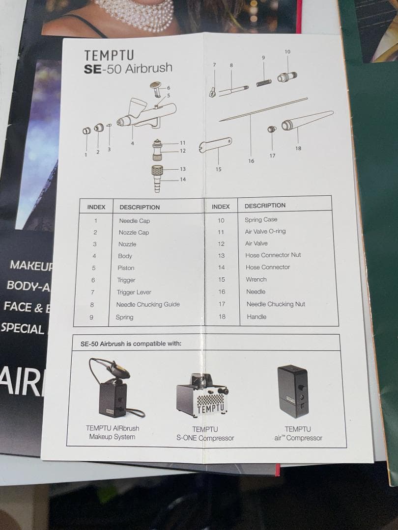 TEMPTU 2.0 コンプレッサーセット・エアブラシシステムセット　新品未使用