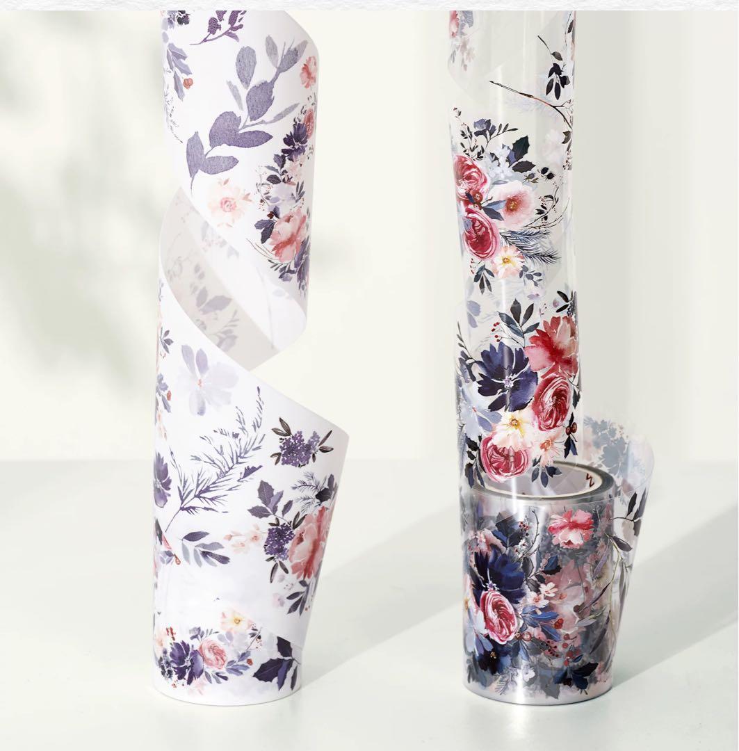 ⭐️SALE⭐️WT《雾色玫瑰》海外マスキングテープ　マステ