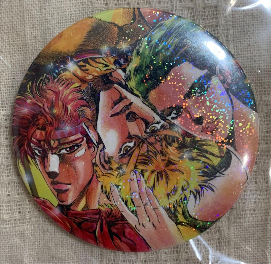 ジョジョ ジャンプ展 シーザー＆ジョセフ＆リサリサ ホロ 缶バッジ