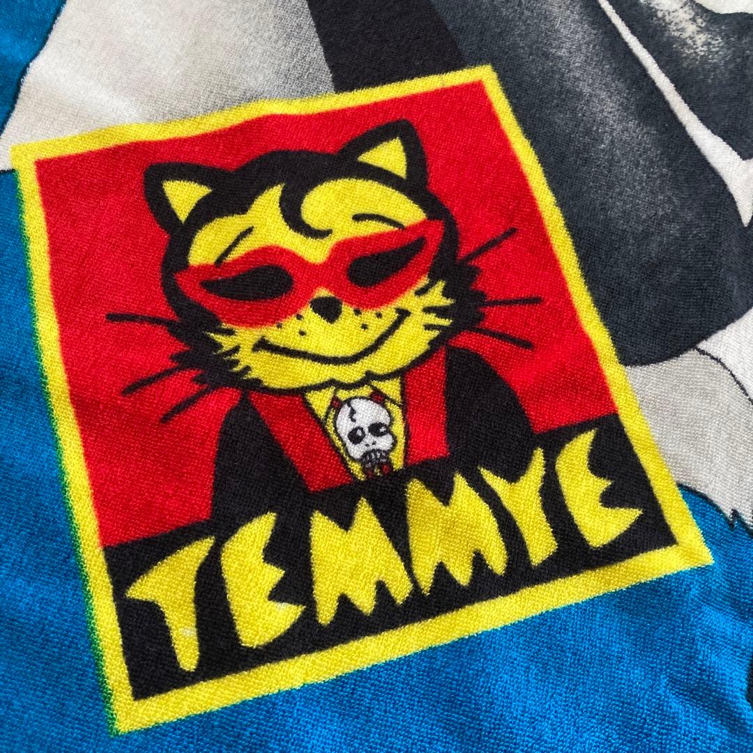 クリームソーダビーチタオルブラックキャッツ80年代