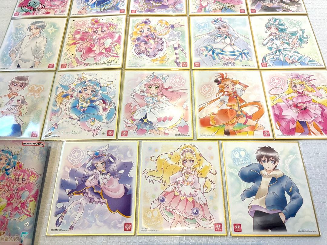 プリキュア 色紙art7 全18種類 18枚 全種類 コンプリート セット ①
