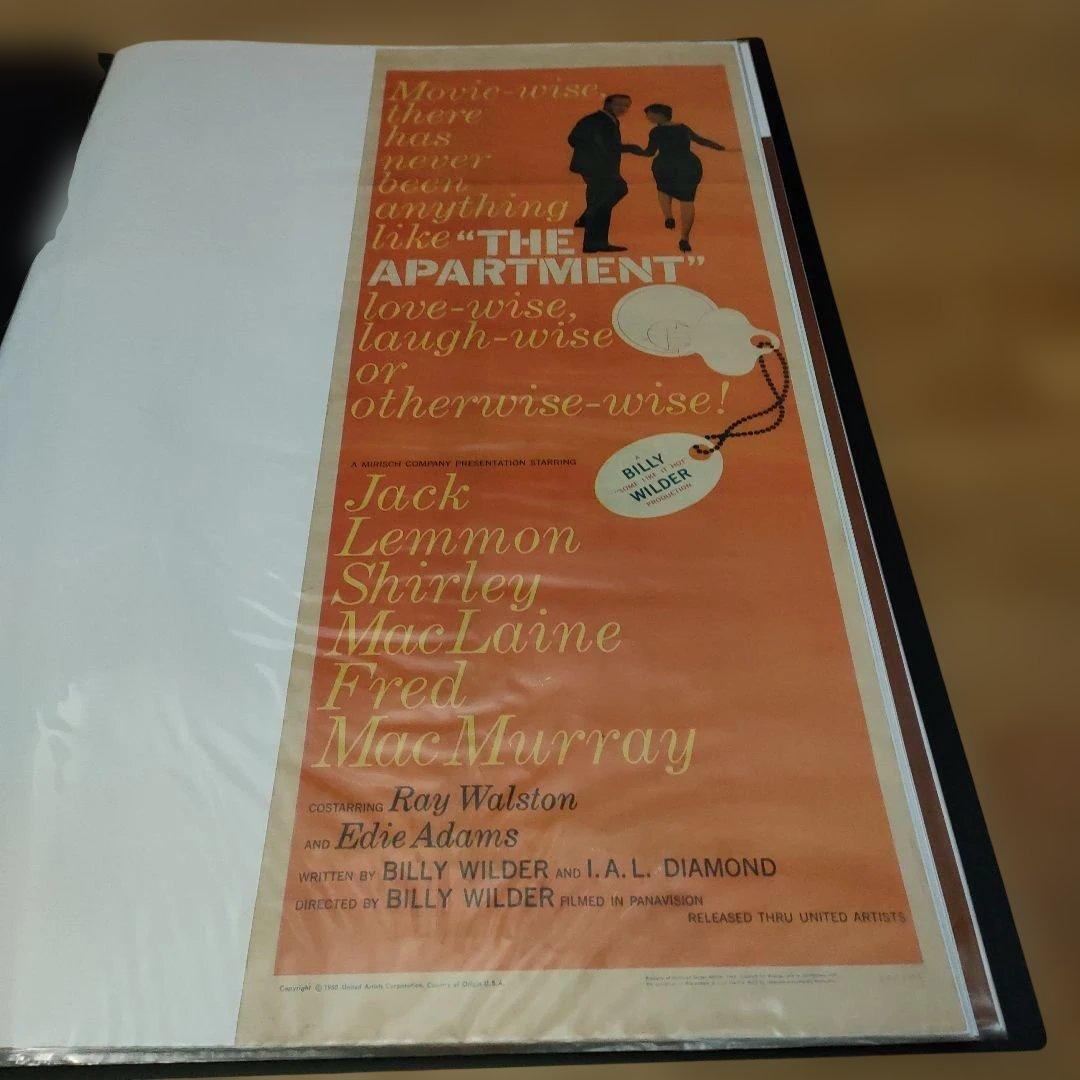 映画「アパートの鍵貸します」1960年USオリジナルインサートサイズポスター