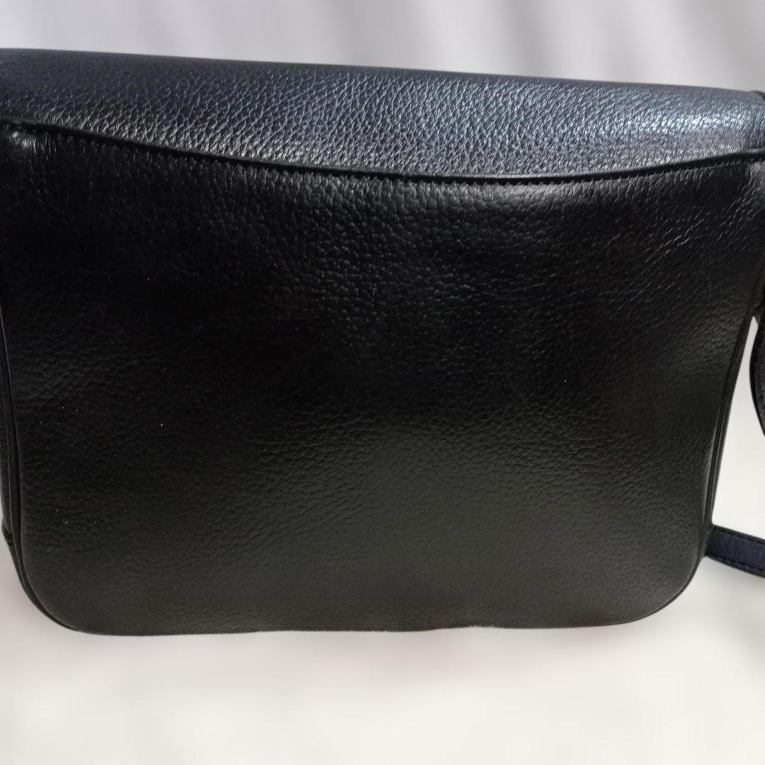 ★BURBERRY★バーバリー レザー ショルダーバッグ 黒 　ノバチェック