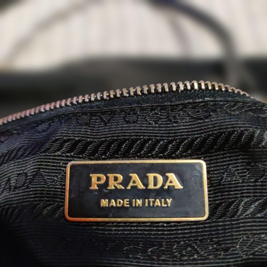 PRADA 　TESSUTO CITY NERO ボストンバッグ南京錠付