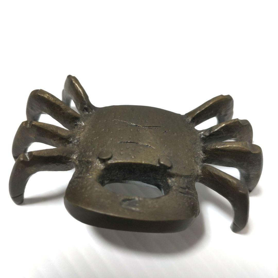 茶道具 蓋置 一ノ瀬宗辰 砂張 笹蟹蓋置 蟹 カニ 蓋置