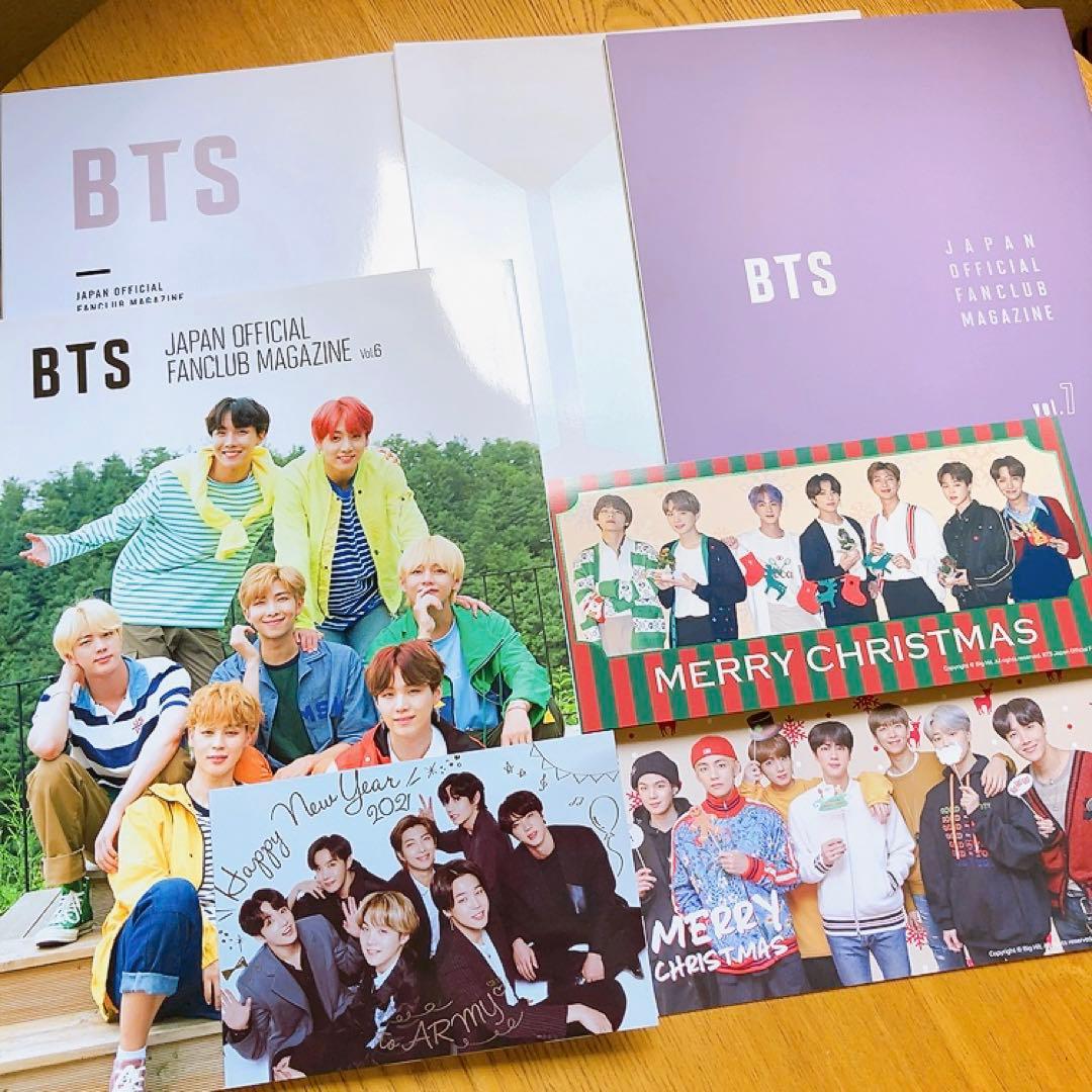 BTS FC 会報誌vol.6～9 グリーティングカード クリスマスカード - メルカリ