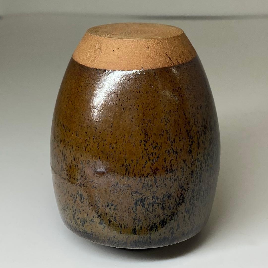 ☆茶3 笹田有祥 肩衝茶入 共箱 h7.8cm 東キ7-