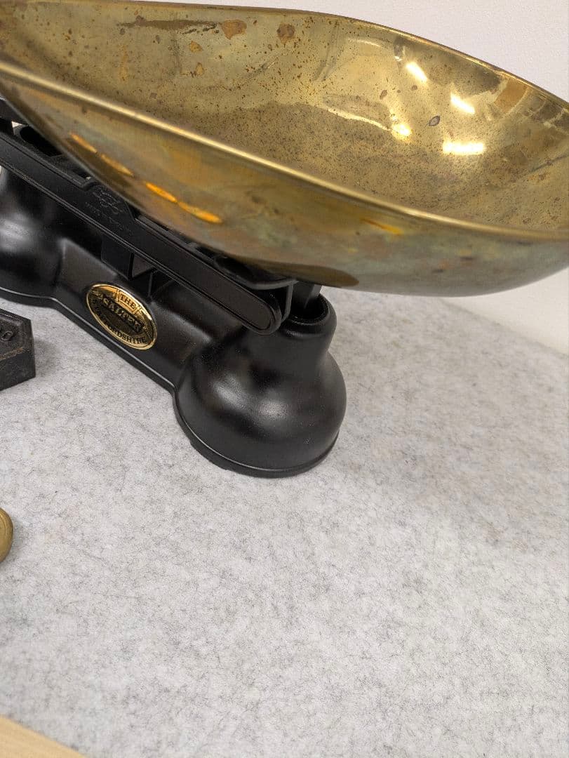 Salter 天秤式スケール 重りセット付き アンティーク雑貨 - メルカリ