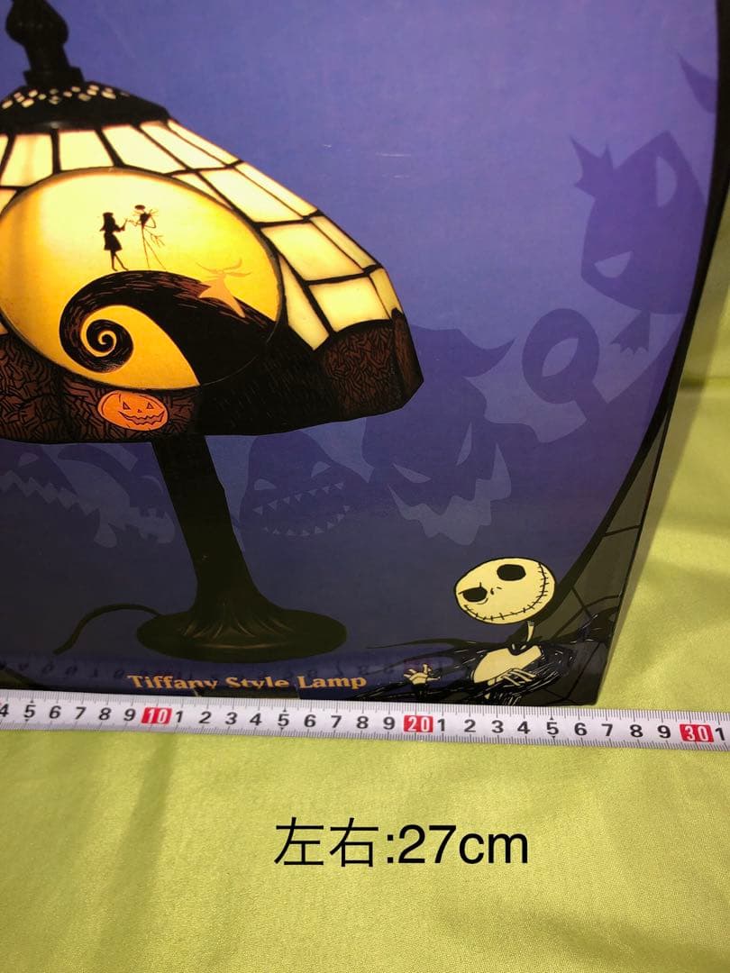 新品未開封！ナイトメア・ビフォア・クリスマス アール・ガレ風ランプNECA