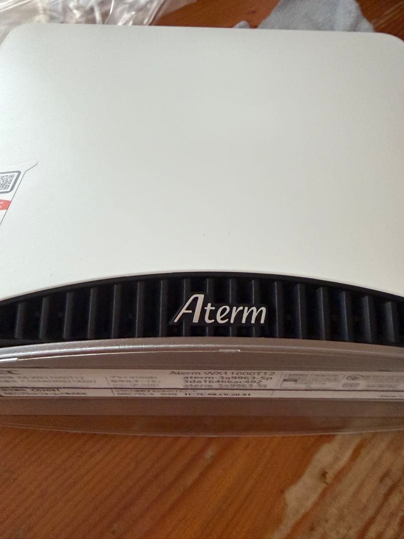 NEC Aterm 無線LANルーター PA-WX11000T12 中古美品 中古】Wi-Fiルーター Aterm PA-WX11000T12 Wi-Fi 6E(ax) ／IPv6対応