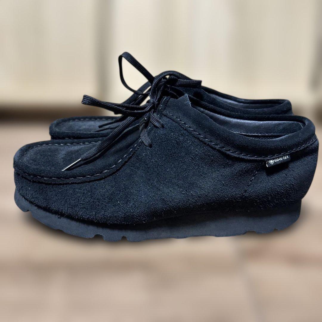 Clarks ワラビーゴアテックス ブラックスエード UK6.5