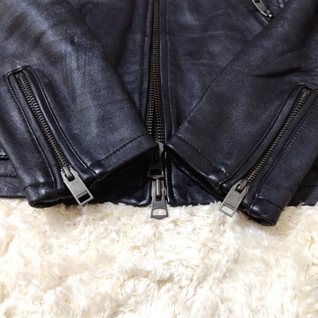 90s 00sエディーバウアー レザー ライダースジャケットTALONジッパー