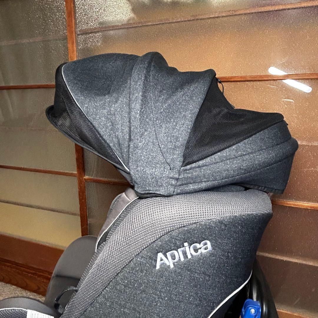 【美品】Aprica クルリラプレミアムAB プレミアムグレー ISOFIX