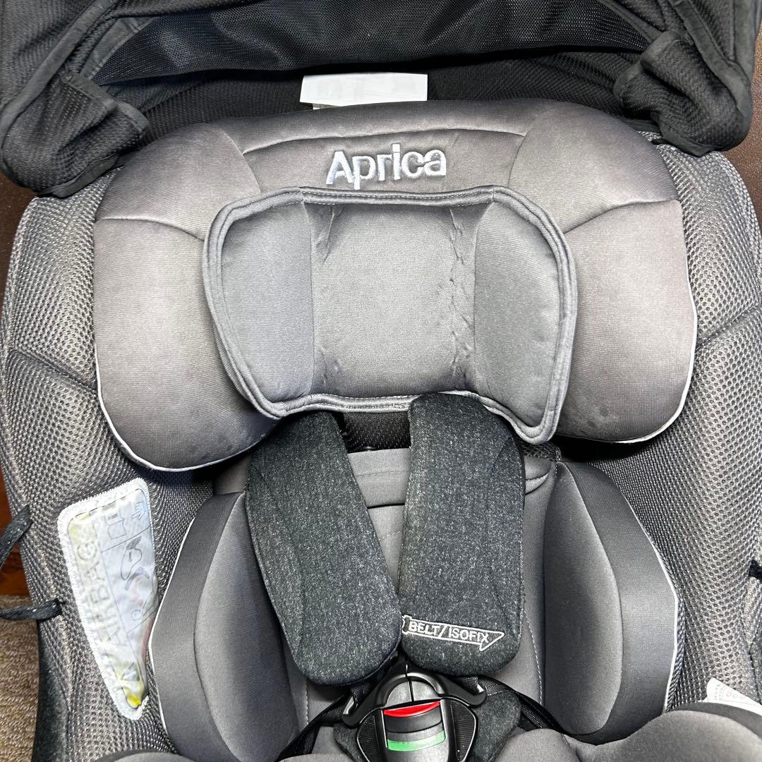 【美品】Aprica クルリラプレミアムAB プレミアムグレー ISOFIX