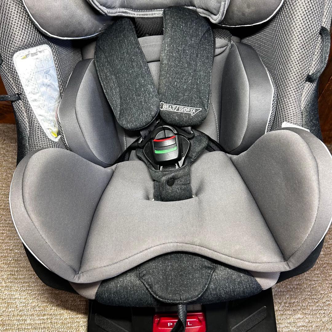 【美品】Aprica クルリラプレミアムAB プレミアムグレー ISOFIX