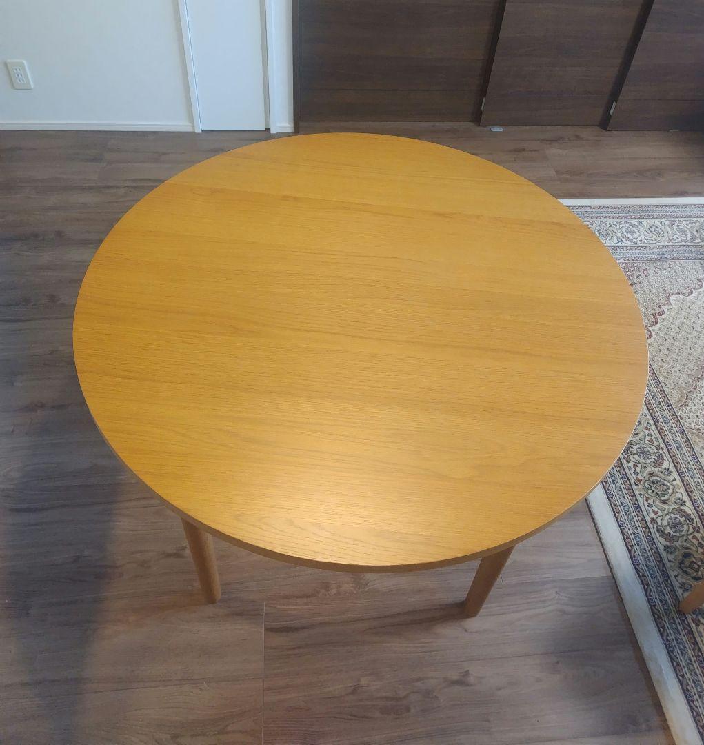 しろくま unico KIRP ラウンドダイニングテーブル Φ1000