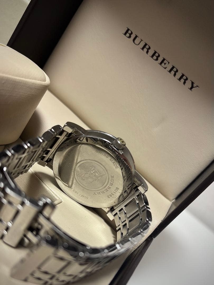 ぱや様購入用【BURBERRY】BU1362 ネイビー文字盤 クォーツ腕時計