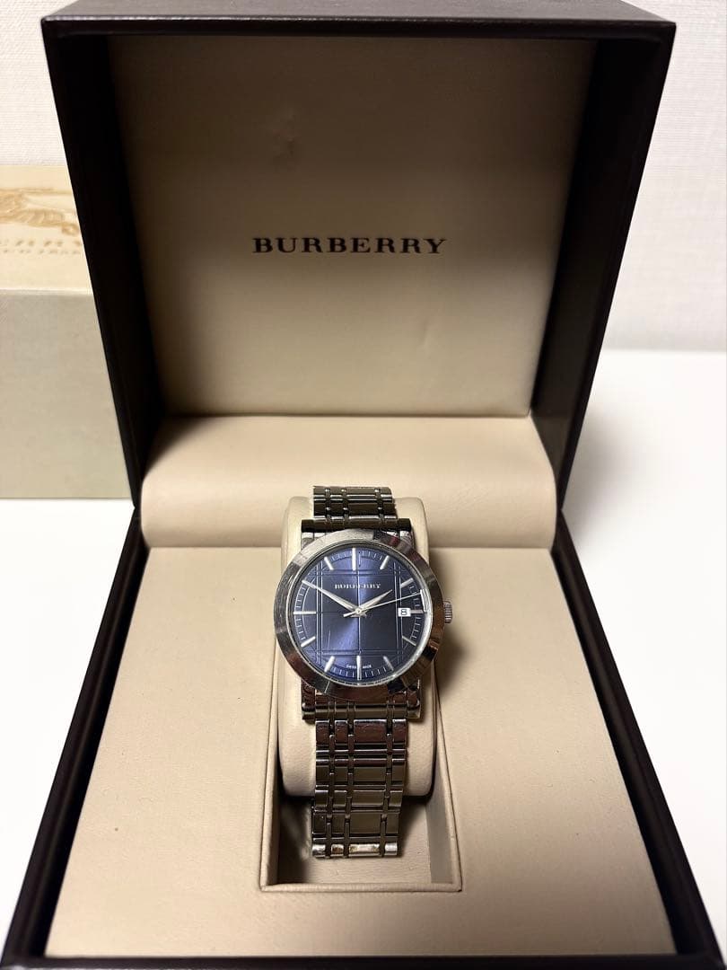ぱや様購入用【BURBERRY】BU1362 ネイビー文字盤 クォーツ腕時計