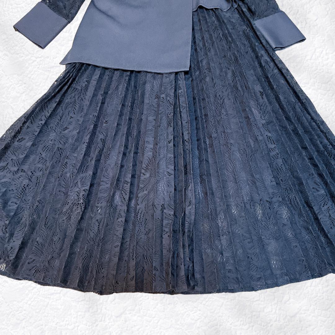 SNIDEL☆二次会 スイッチングレースドレス グレーS〜M相当 オケージョン