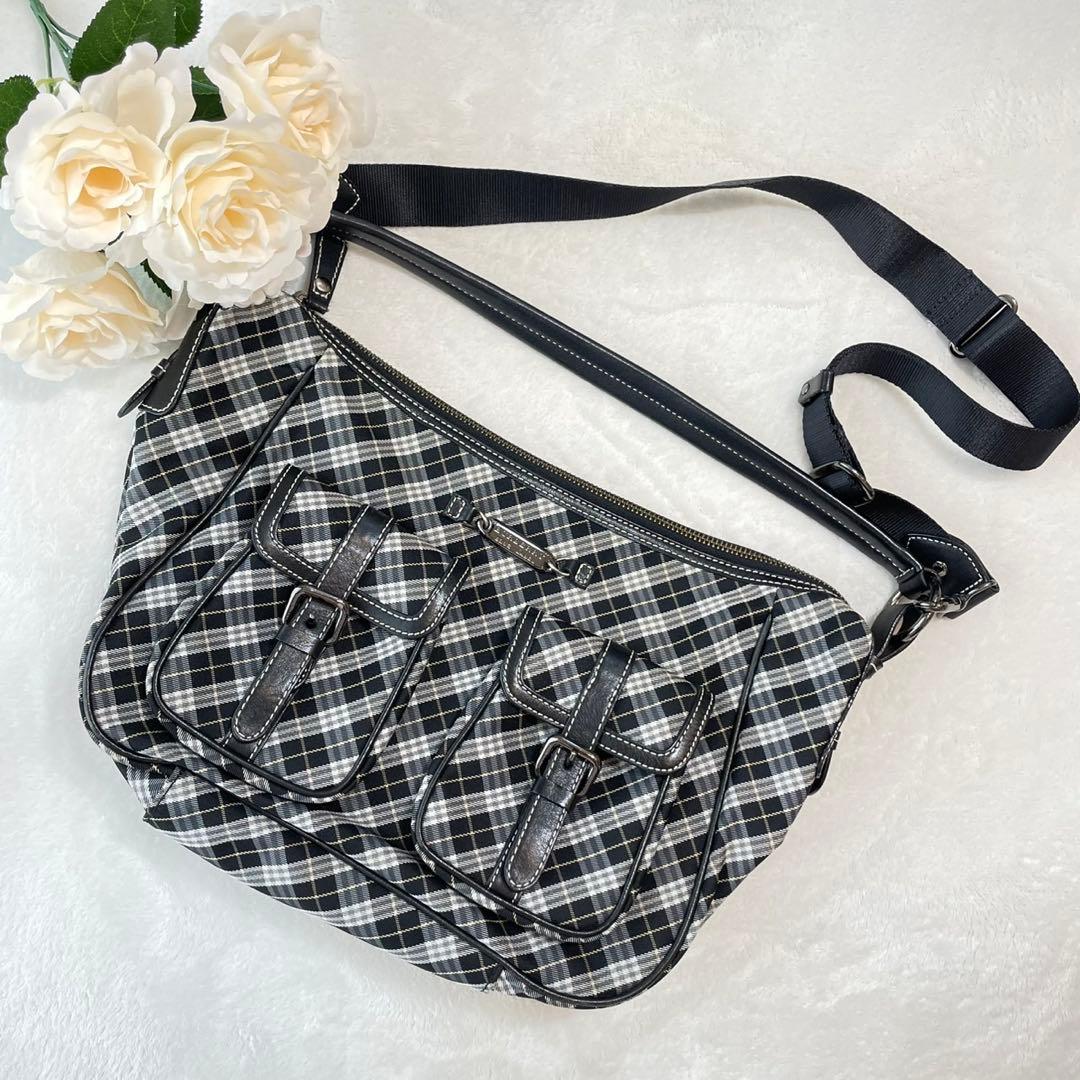 極美品✨バーバリーブルーレーベル ワンショルダーバッグ ノバチェック 2way