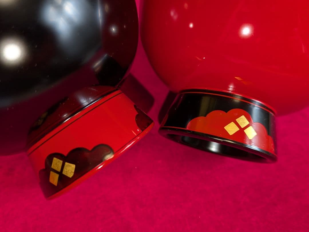 合鹿椀 ペア 秀衡塗 天然木