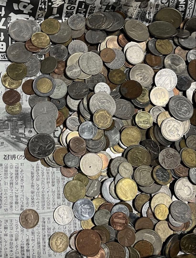 5.1kg 外国 硬貨 古銭 まとめて 素材 貨幣 大量