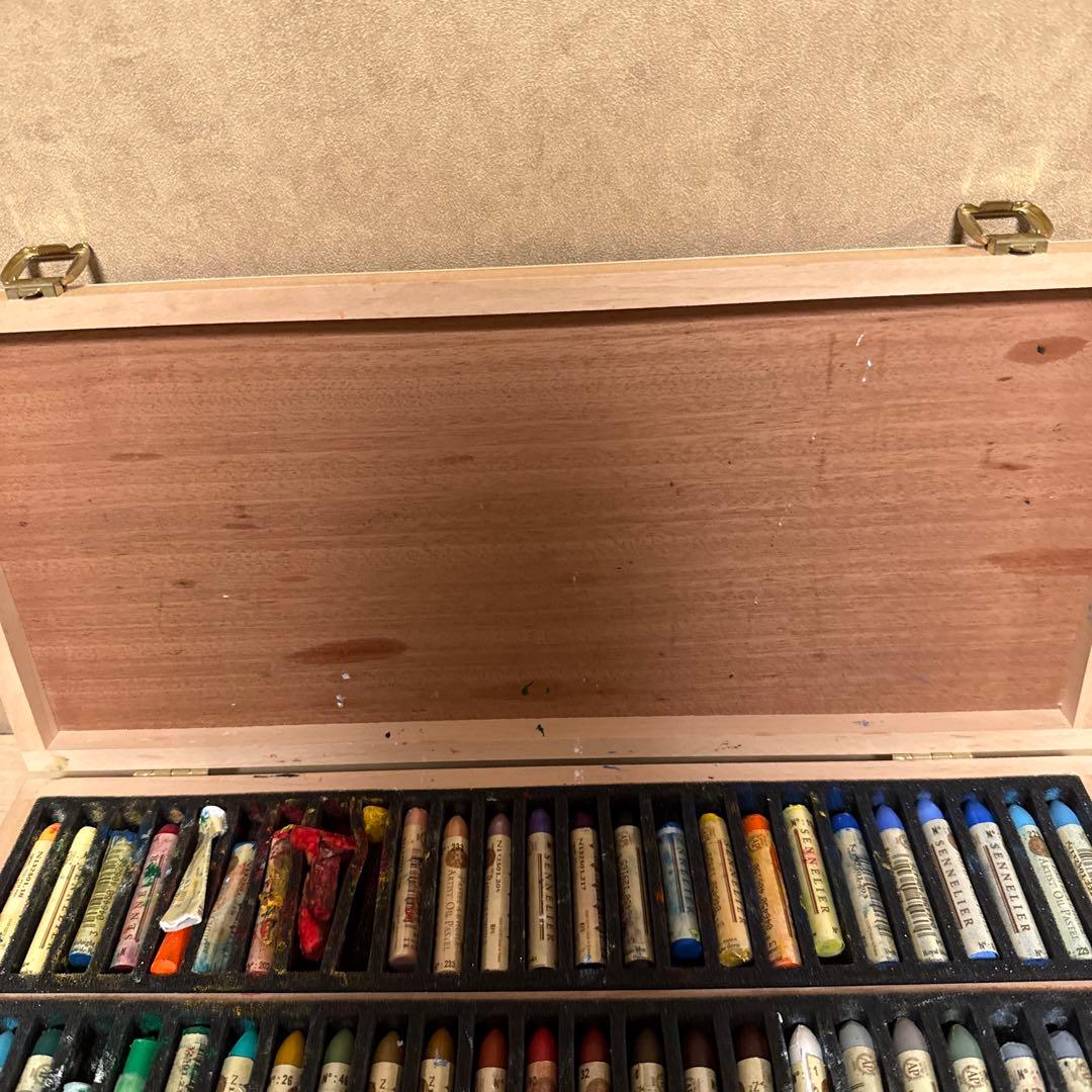 SENNELIER セヌリエ オイルパステル 木箱入り50色セット