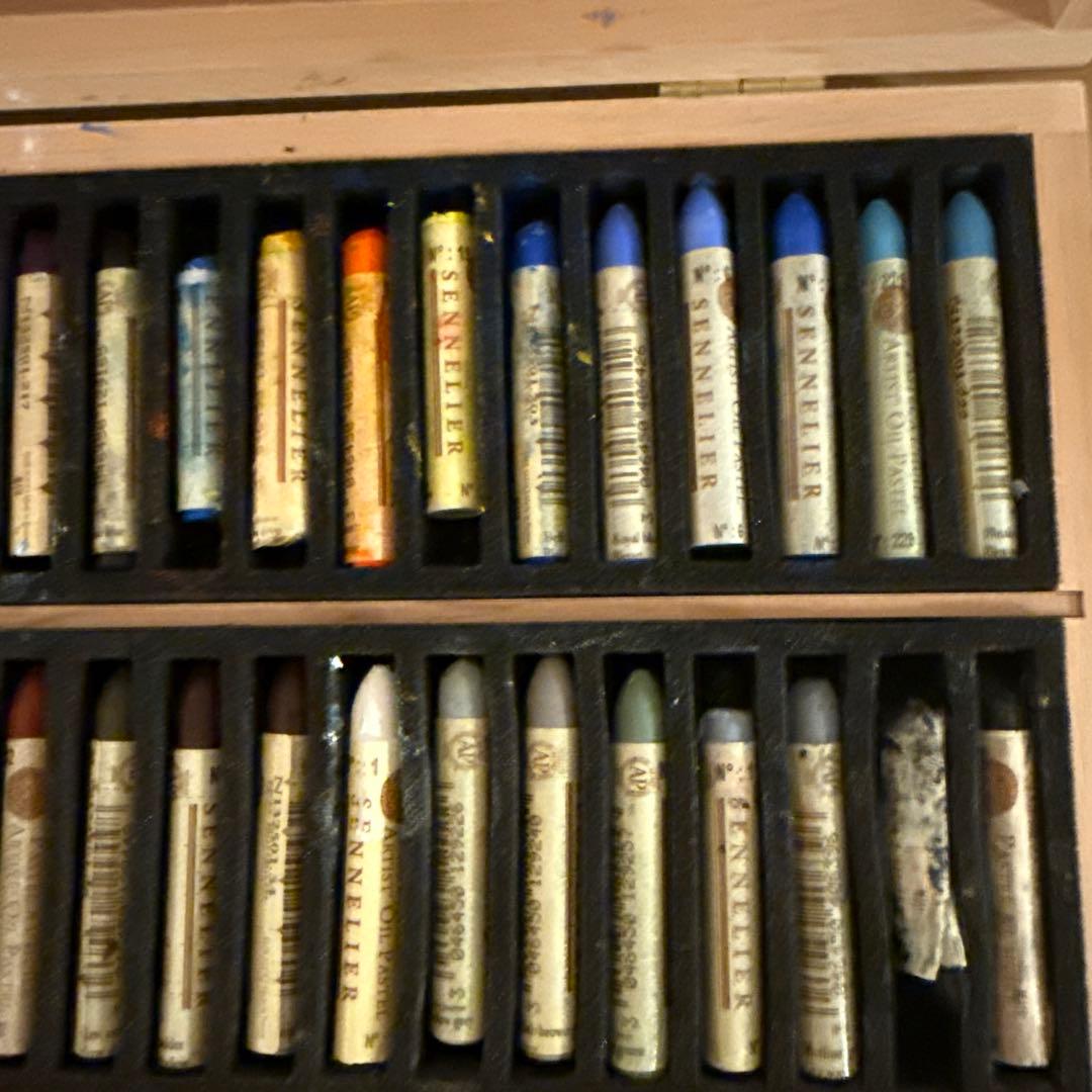 SENNELIER セヌリエ オイルパステル 木箱入り50色セット