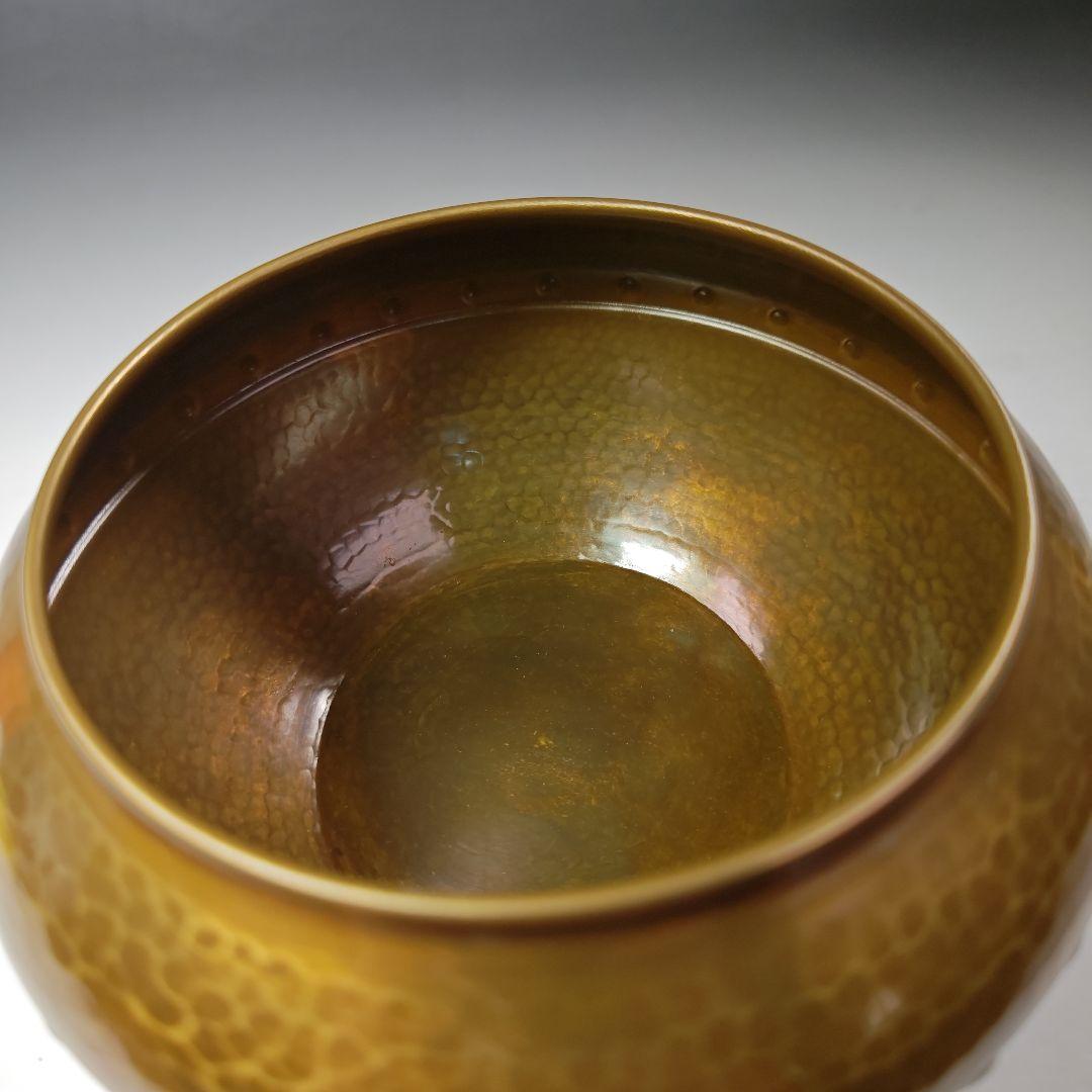 イ550 建水『唐銅風炉師 黒瀬宗康』『鵬雲斎好 モール 累坐建水 共箱