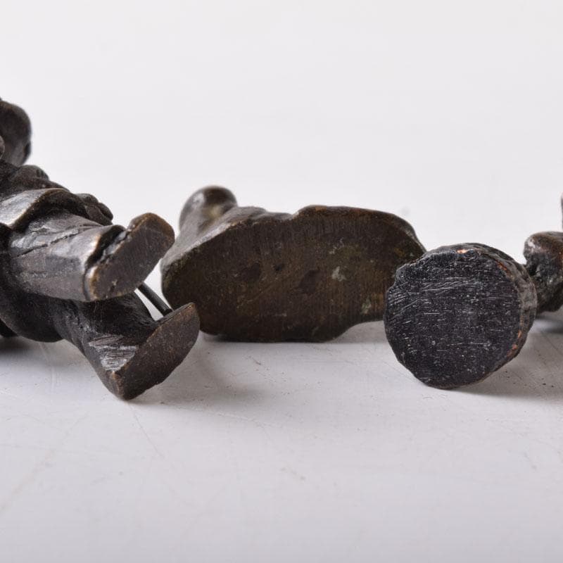 中国　古銅　チベット仏　仏像　人物像など　紙鎮　置物　6点まとめて　C　7455