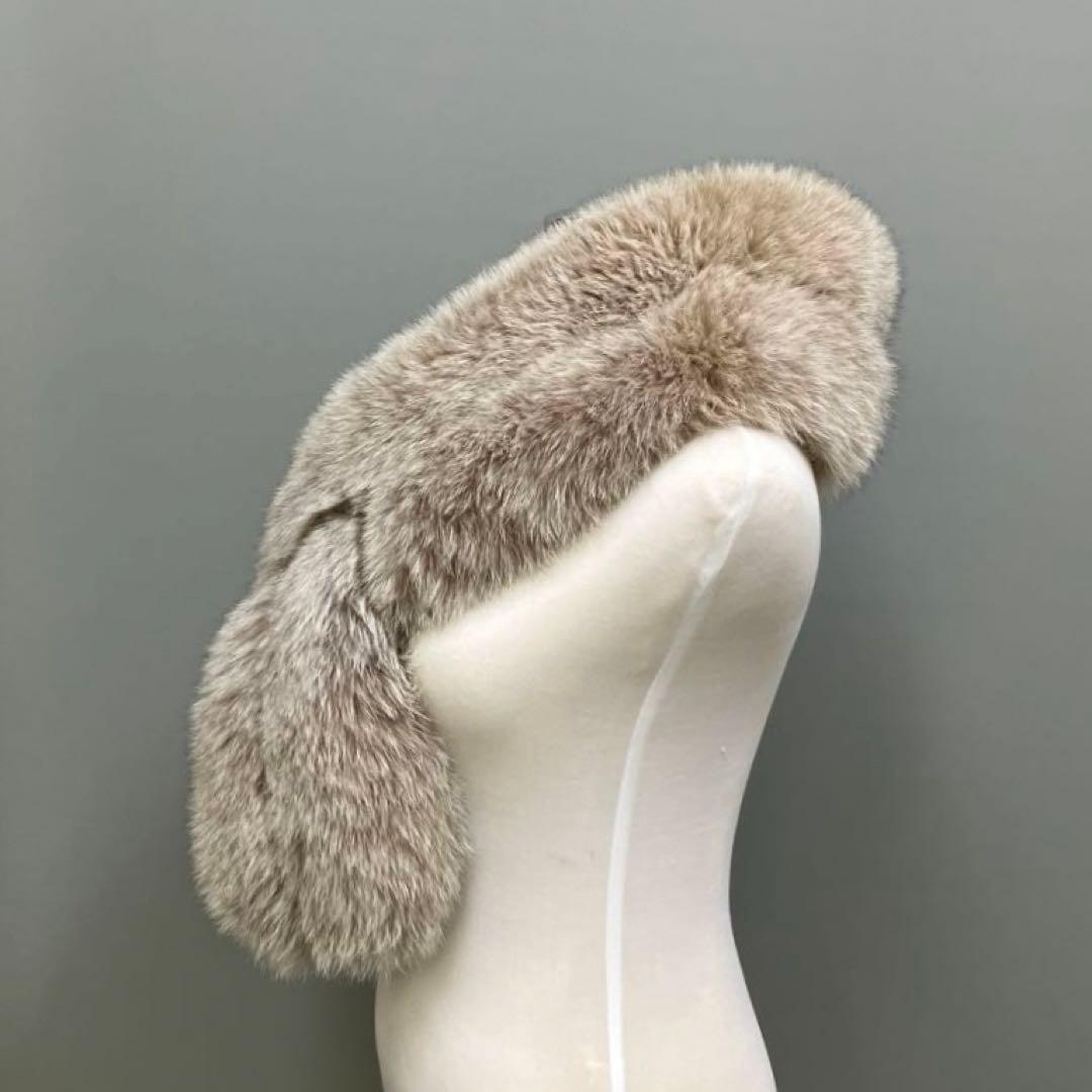 《美品》サガフォックスSAGA FURS フォックスマフラー　ふわふわ　219