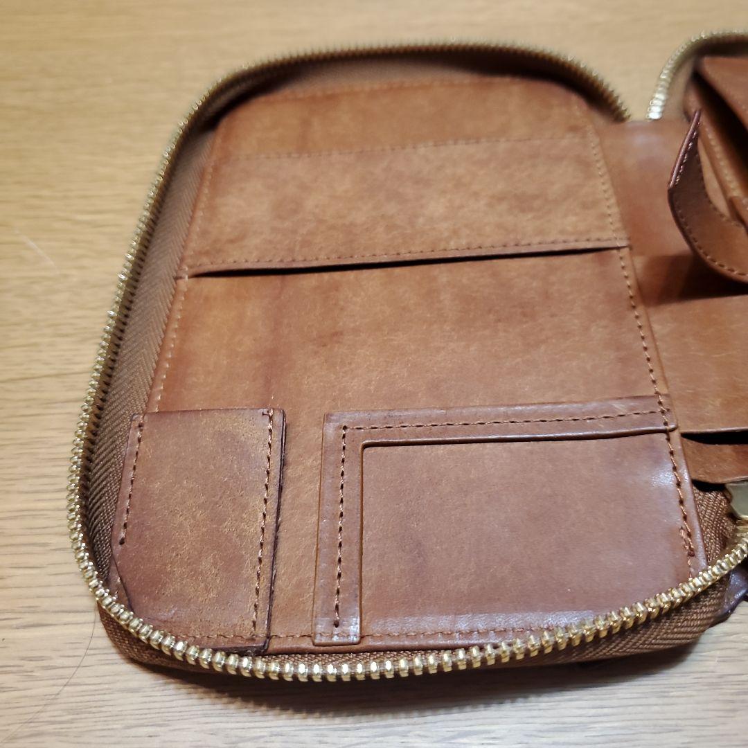 しーさーコラボペンケース SY-06 プエブロ ブラウン レザー 筆箱 箱